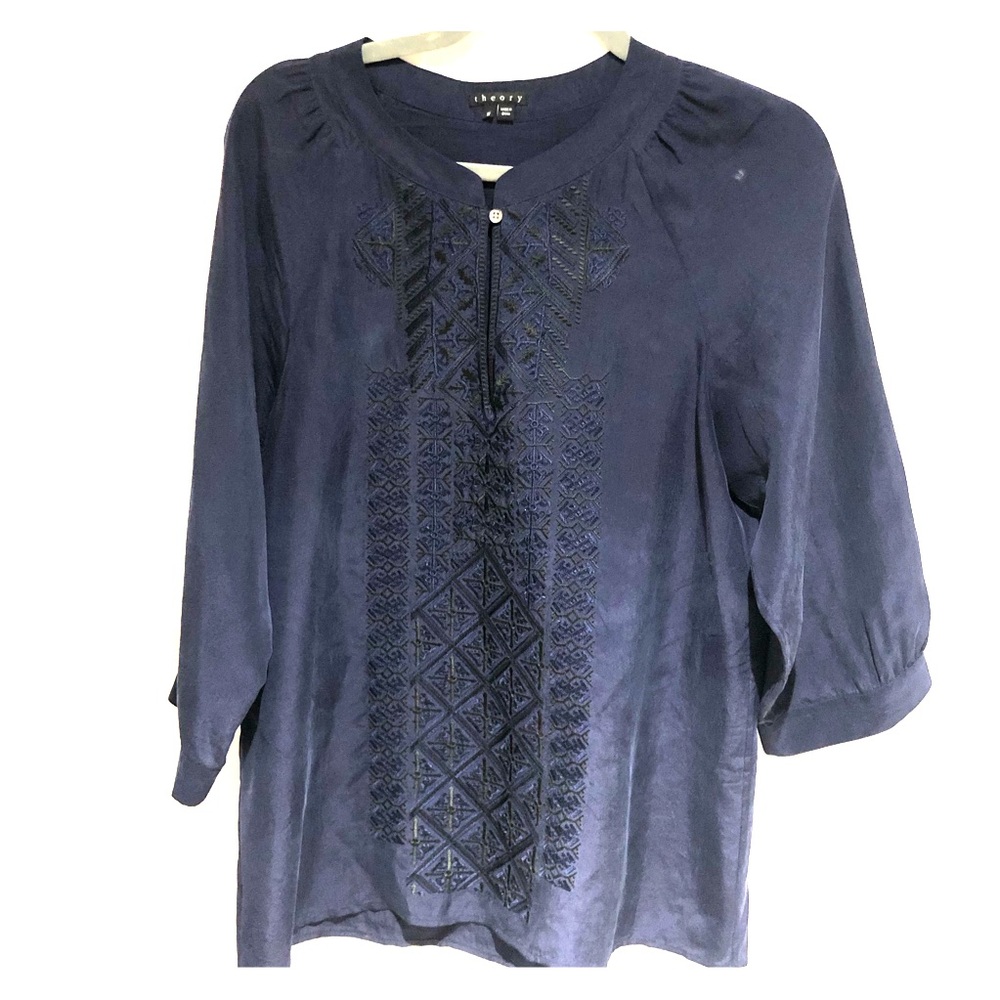 Navy theory blouse